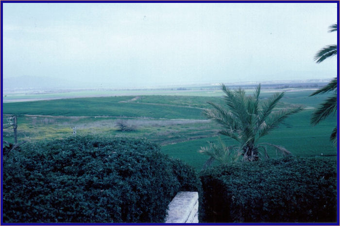 The plains surrounding Megiddo